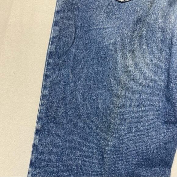 Vintage Lee Denim Blue Jeans medium wash distressed mens Size 36 x 30 - Picture 12 of 14